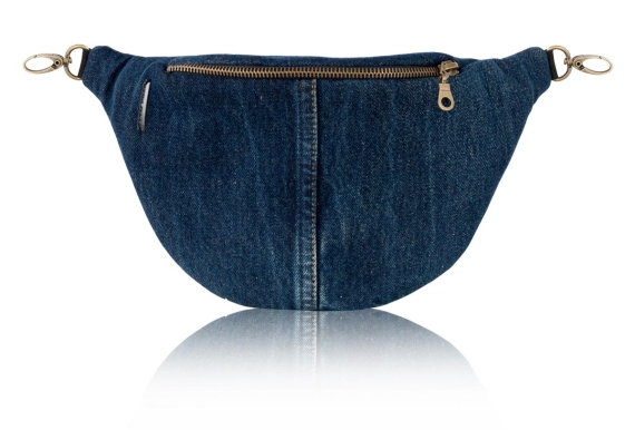 jeans blues dark midi nerka dżinsowa saszetka denim