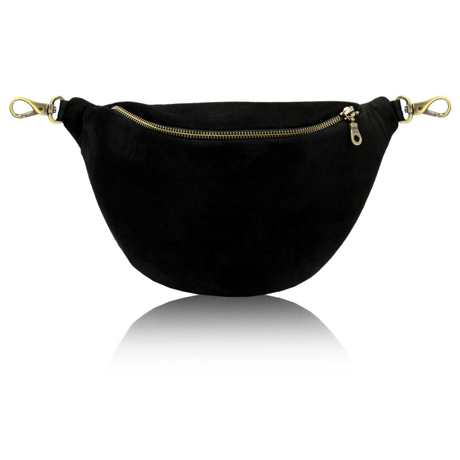 NERKA - Leather - Suede Black