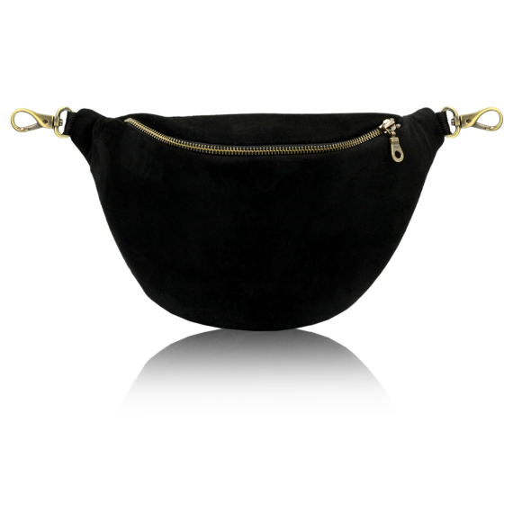 NERKA - Leather - Suede Black