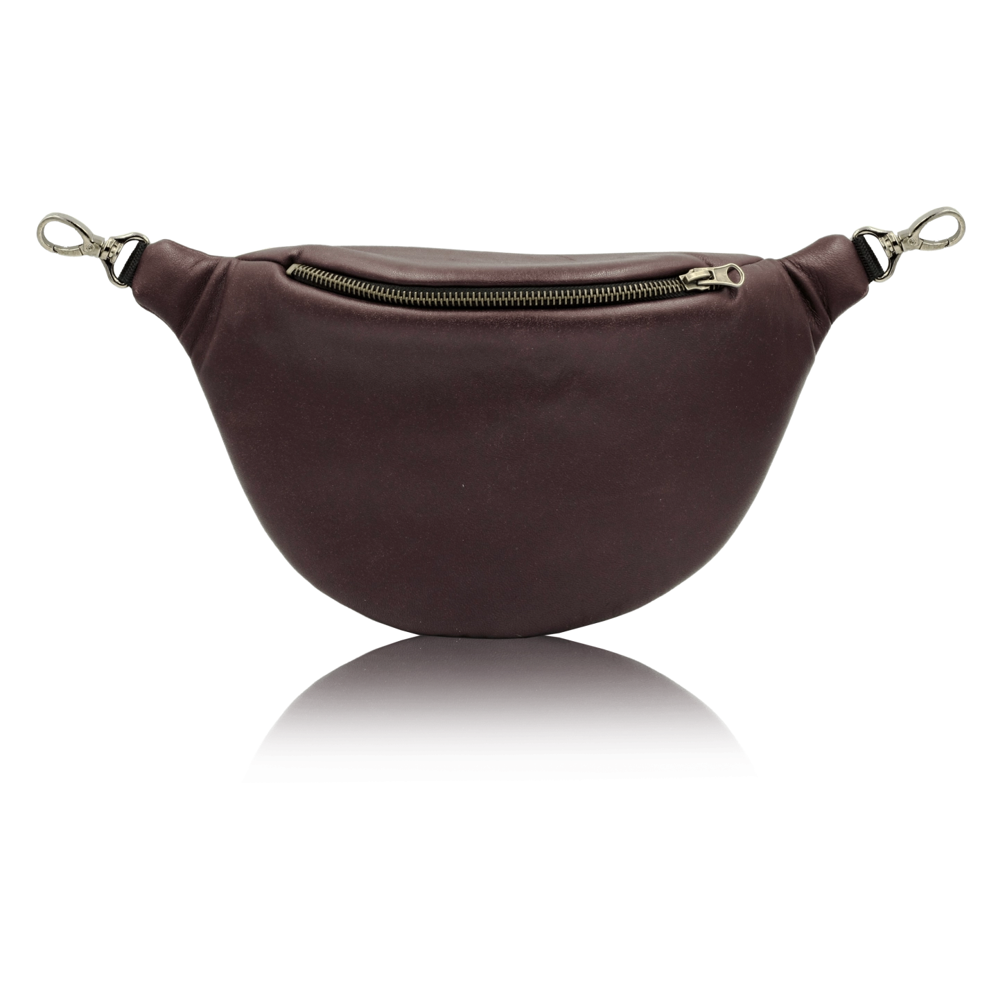 rec leather plum