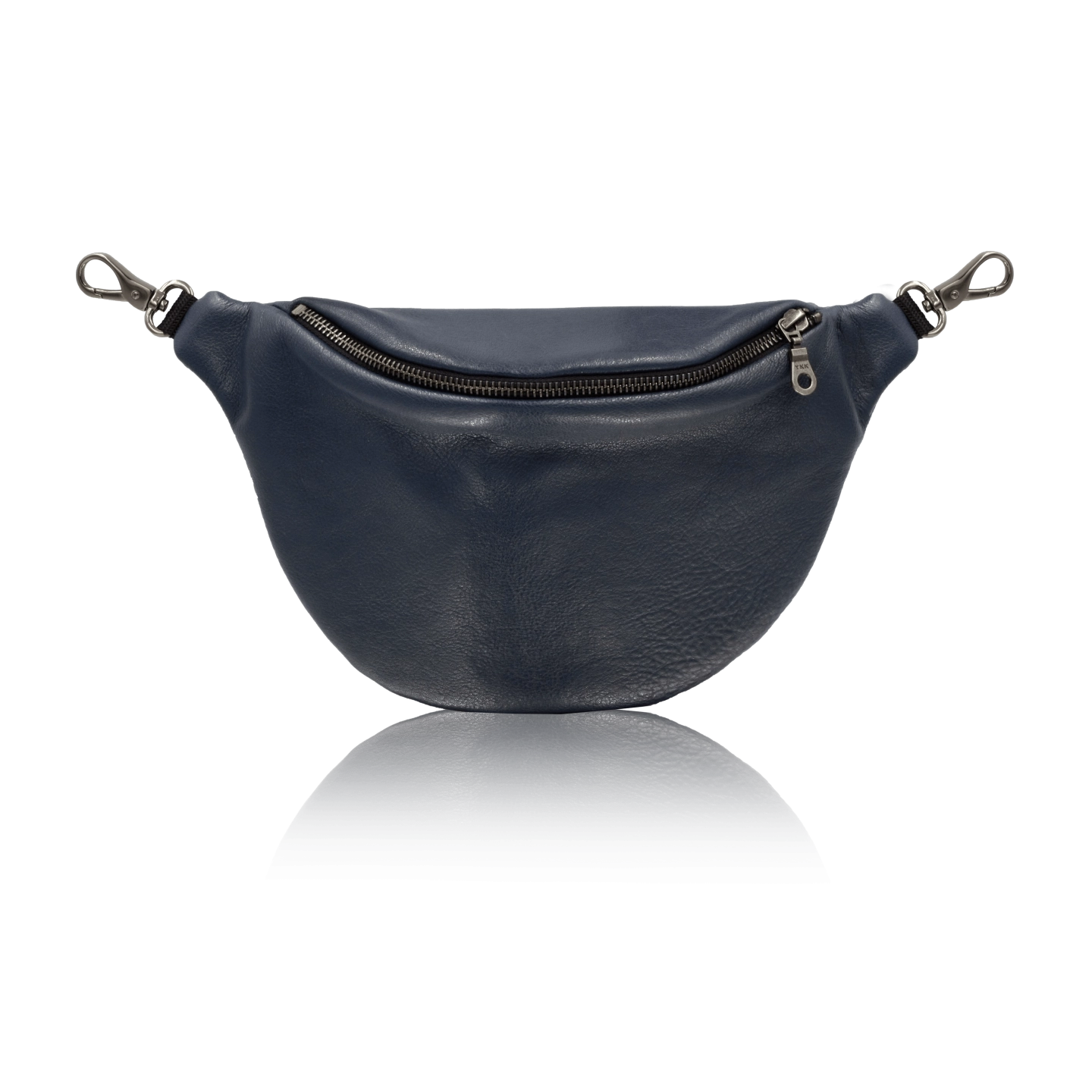 leather navy blue