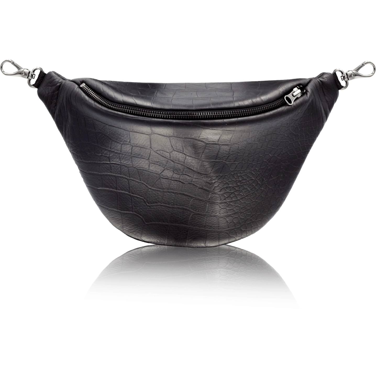 NERKA - Leather Croco Black a