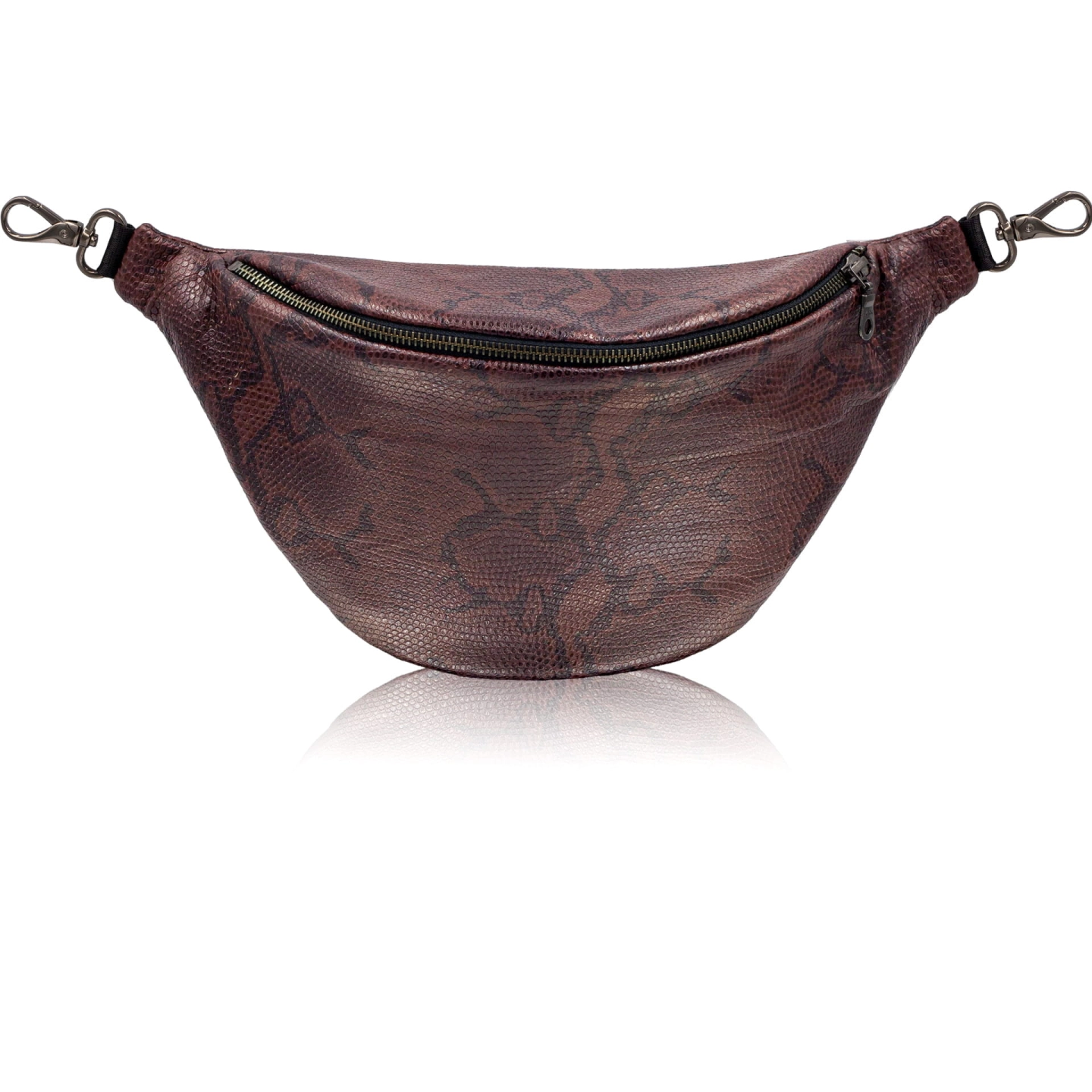 NERKA - Leather Brown Snake Print.jpg