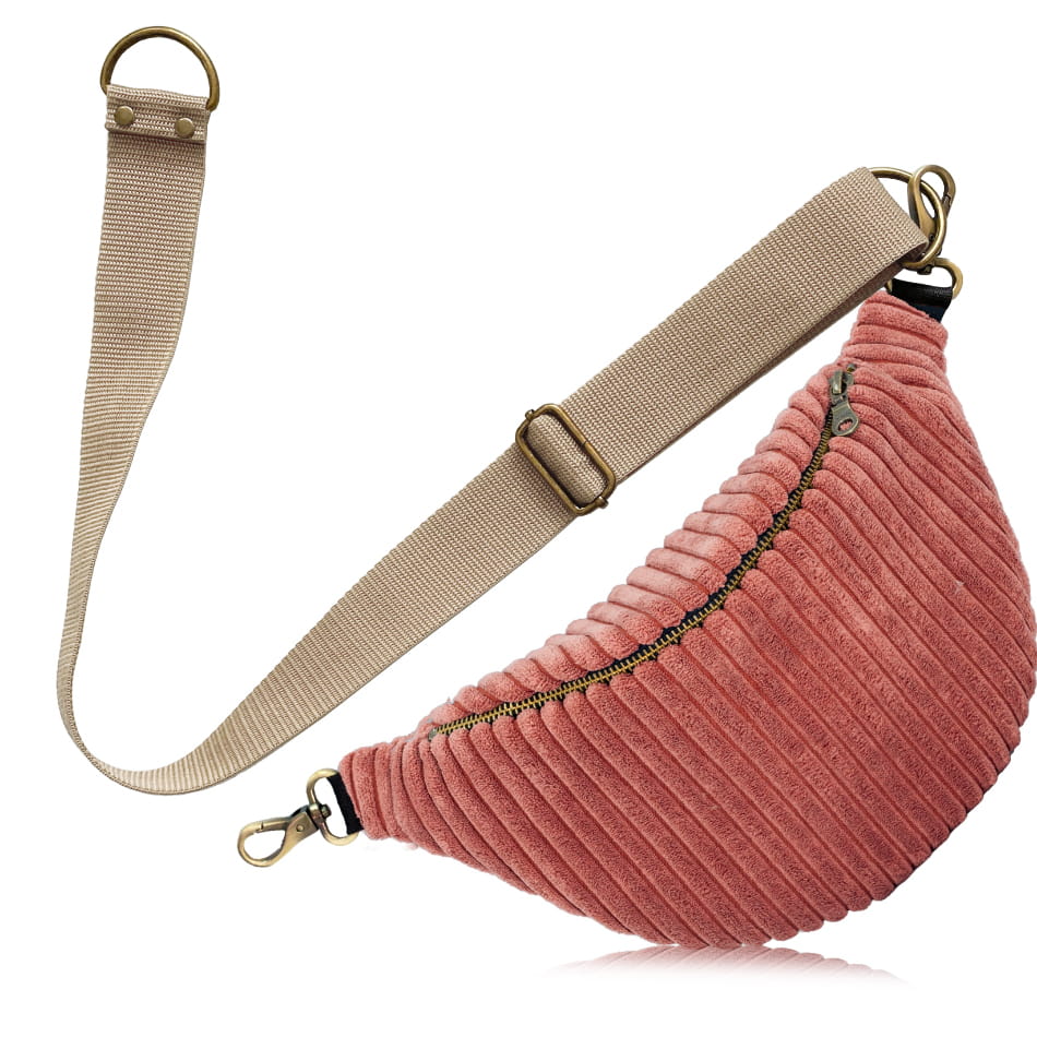 NERKA - Corduroy Oriental Rose pasek beż.jpg