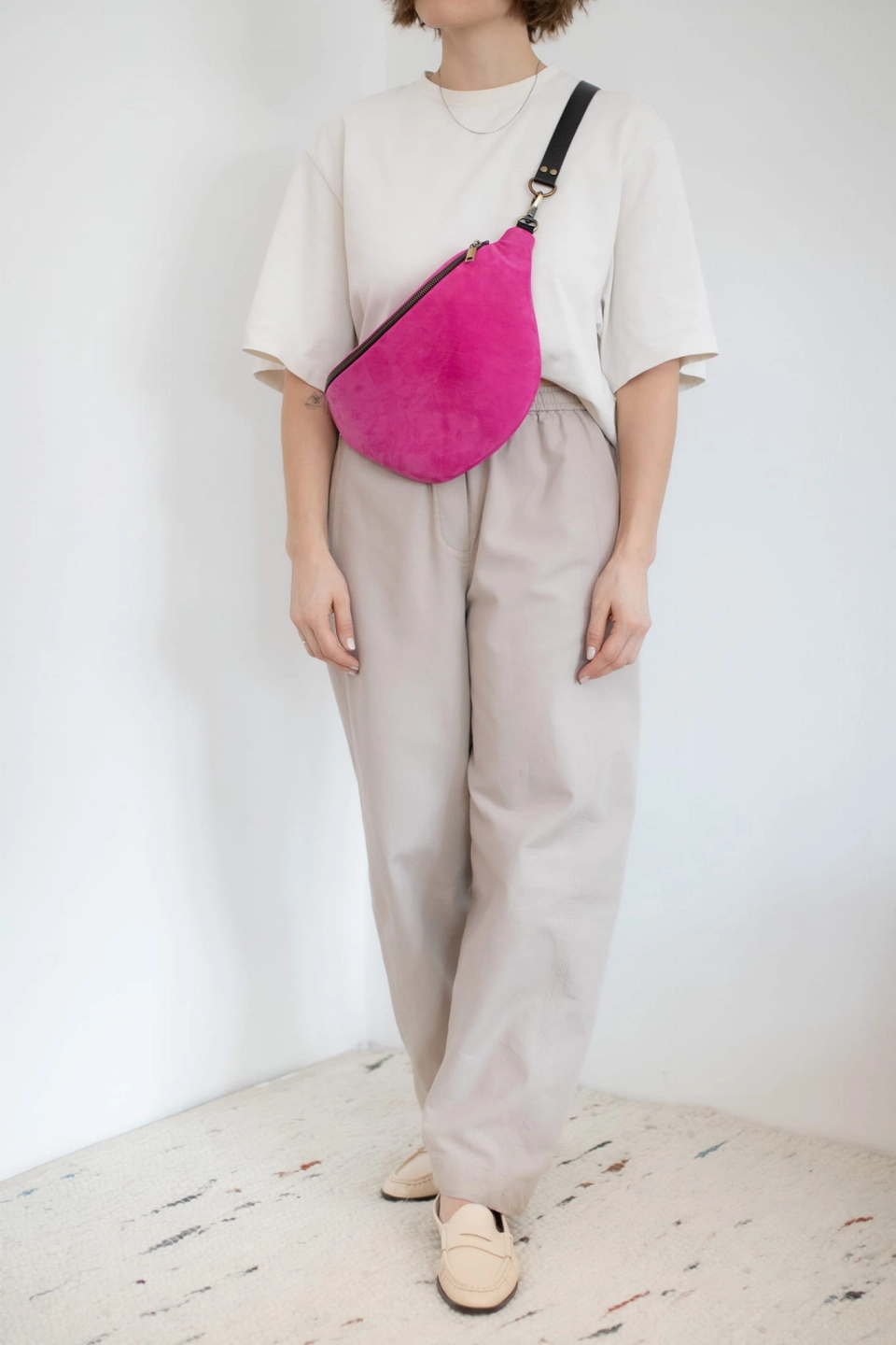 Superpink - nerka maxi noszona z przodu