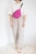 Superpink - nerka midi Anacomito z czarnym paskiem 25 mm