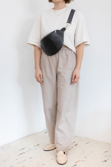 Volcanic Ash - nerka midi z szarym paskiem 40mm