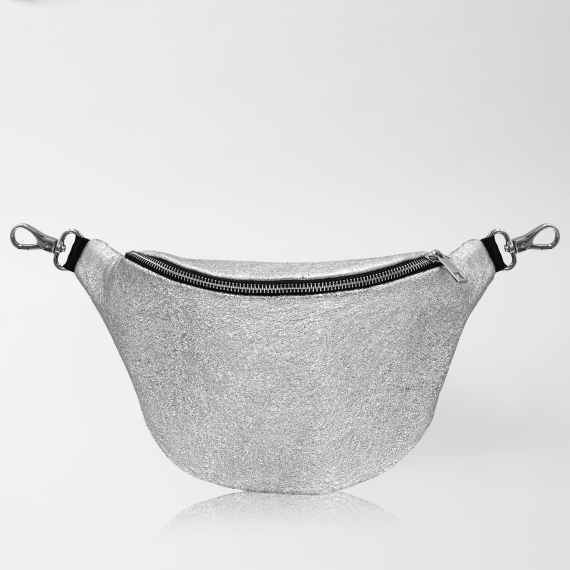 Anacomito nerka skórzana Brittle Silver.png