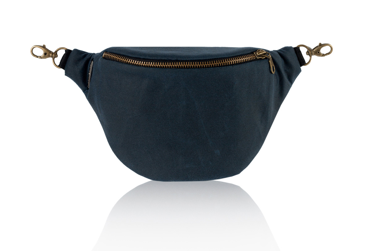 wax navy nerka saszetka standard woskowana bawełna