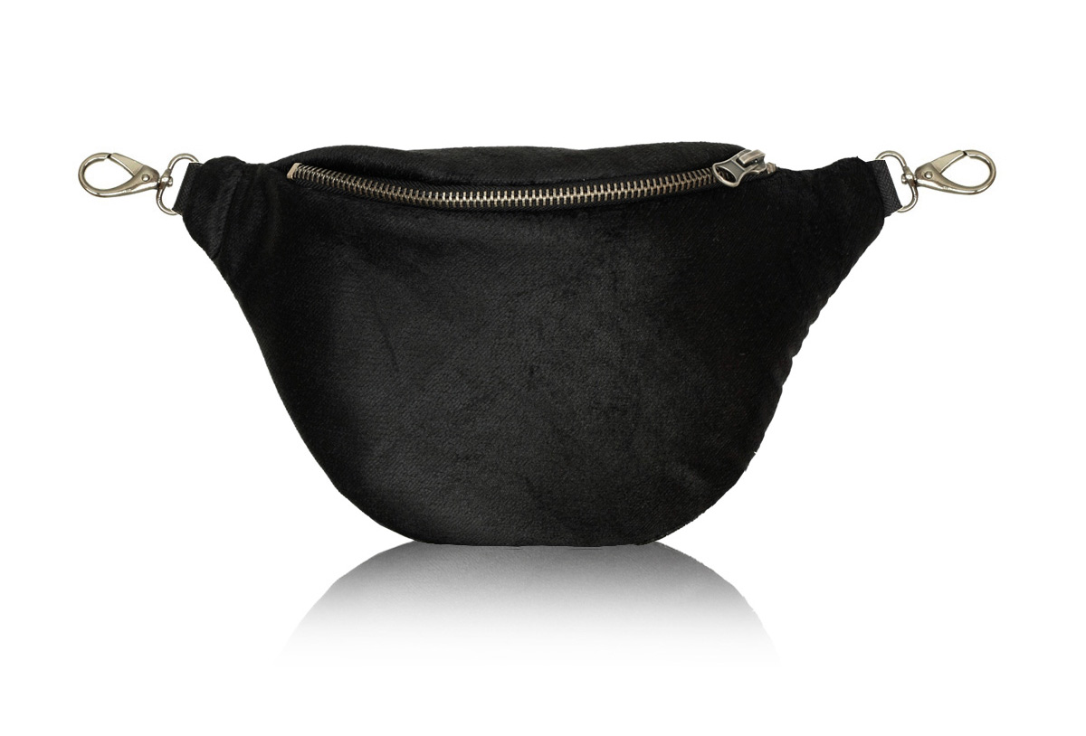 Black-Satin-Velvet-standard, elegancka nerka aksamitna w kolorze czarnym, lekki połysk
