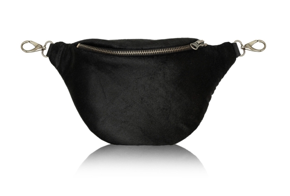 Black-Satin-Velvet-standard, elegancka nerka aksamitna w kolorze czarnym, lekki połysk